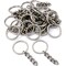 25 Key Chain Craft Wallet Nickel Plated Findings 28mm New